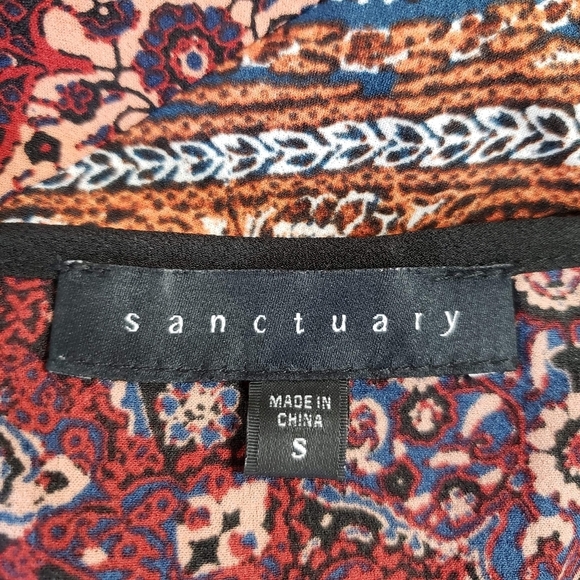 Sanctuary x Nordstrom | Patchwork Belle Babydoll S - Picture 8 of 11